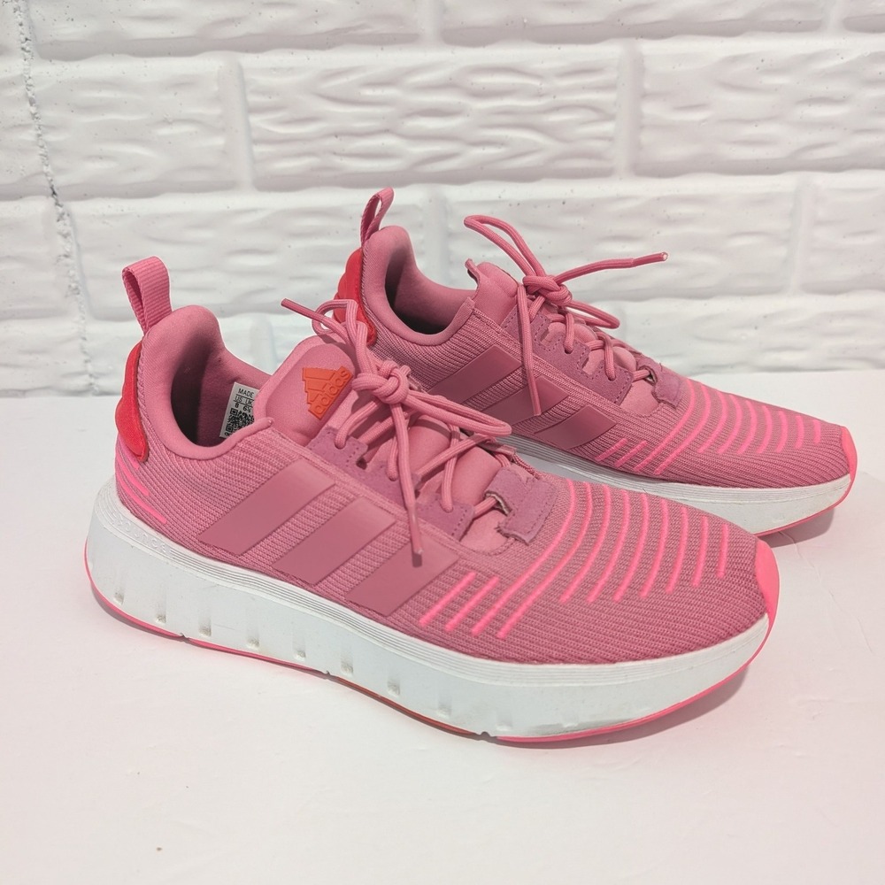Adidas Swift Run 22 Hot Pink Orange Women Running Shoes Size 8 Athleisure Gym